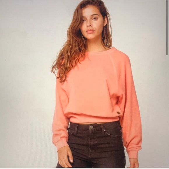 Roxy Cropped By The Rules Pullover Sweatshirt Size XS - Picture 1 of 10